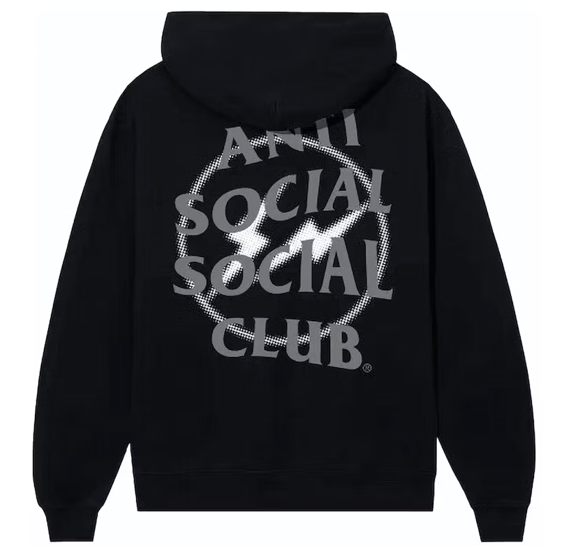 ASSC x Fragment Design Half Tone Logo Hoodie - Black/Grey