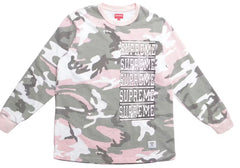 Supreme Stacked L/S Top Pink Camo Pre-Owned