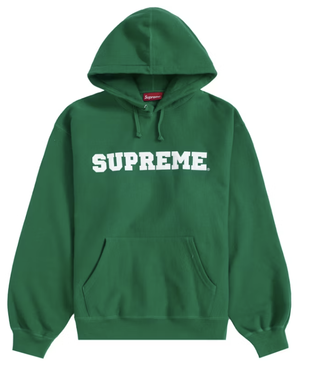 Supreme Collegiate Hooded Sweatshirt Dark Green