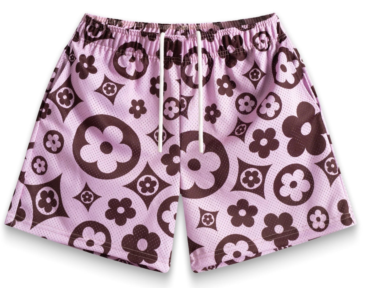 Bravest Studios Pink Flower Shorts