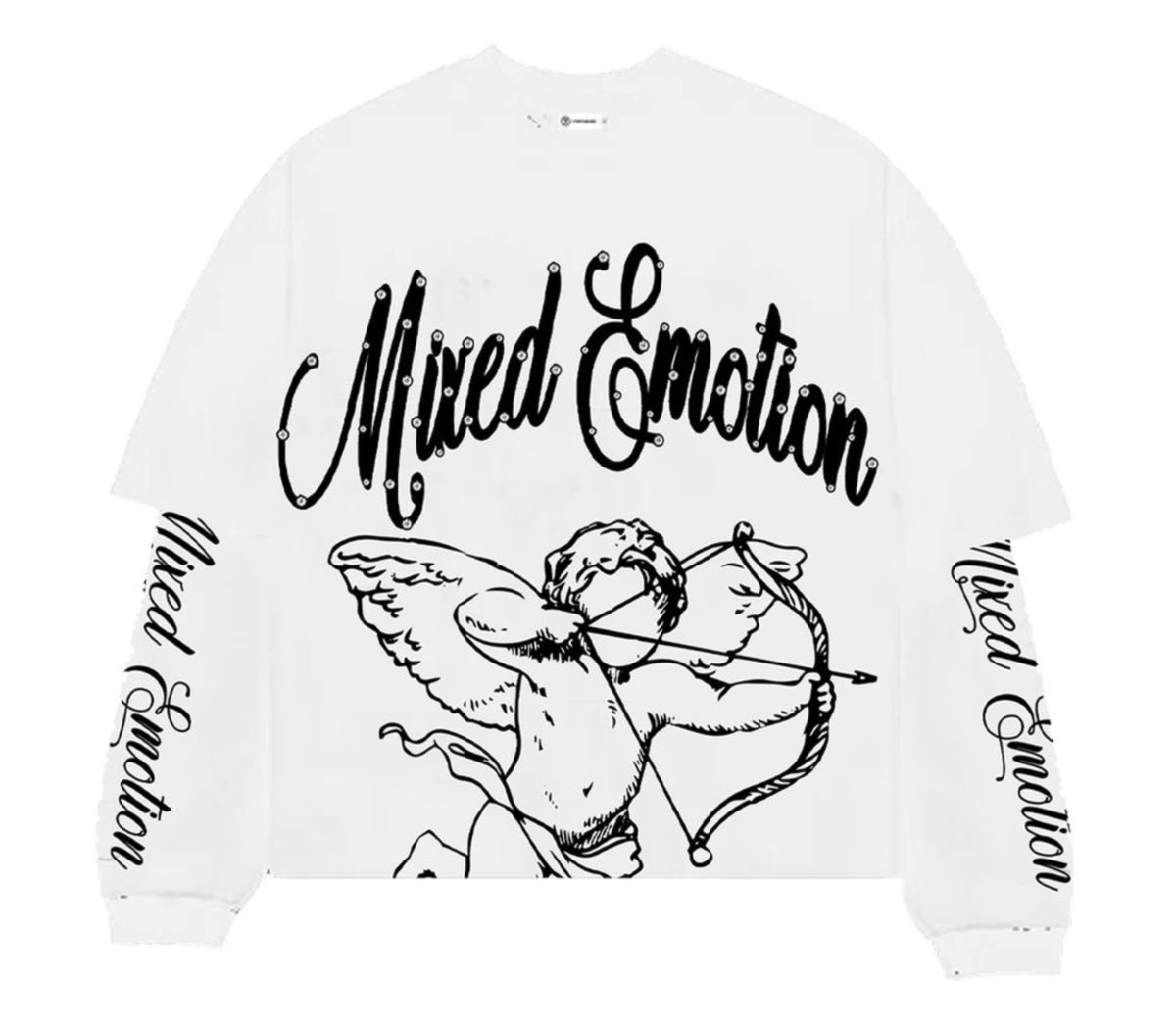 Mixed Emotion White 'Blur' Long Sleeve