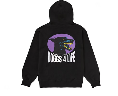 Supreme Doggs Hooded Sweatshirt Black/Purple