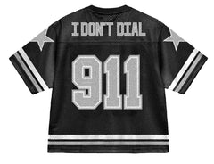 Bravest Studios Black 911 Football Jersey