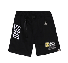 BAPE Patchwork Eazy Shorts Black