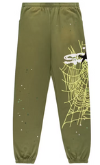 Sp5der Heavy Web Sweatpant Olive
