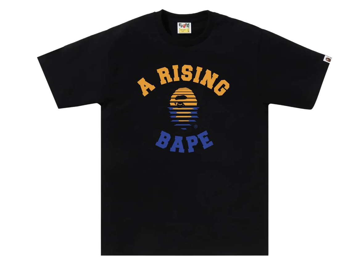 BAPE A Rising Bape Black Tee