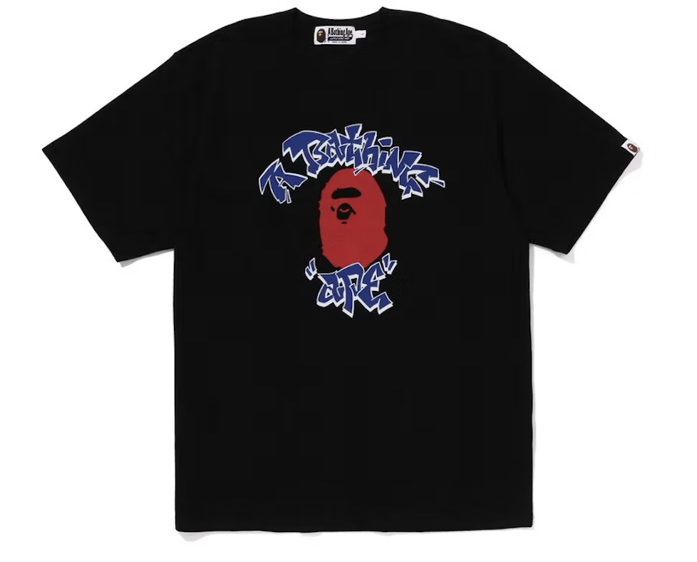 BAPE Graffiti College Black Tee (SALE)