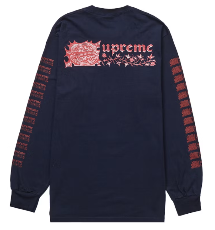 Supreme Saint Sebastian L/S Tee Navy