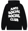 Anti Social Social Club "Burn It Down" Black Hoodie