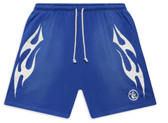 Hellstar Royal Blue Flame Shorts