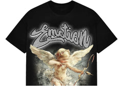 Mixed Emotion "Cupid" Cropped Tee Black