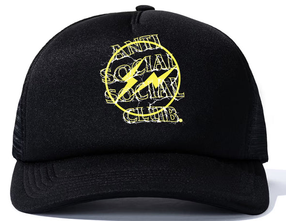 ASSC x Fragment Design Bolt Hat - Black/Yellow