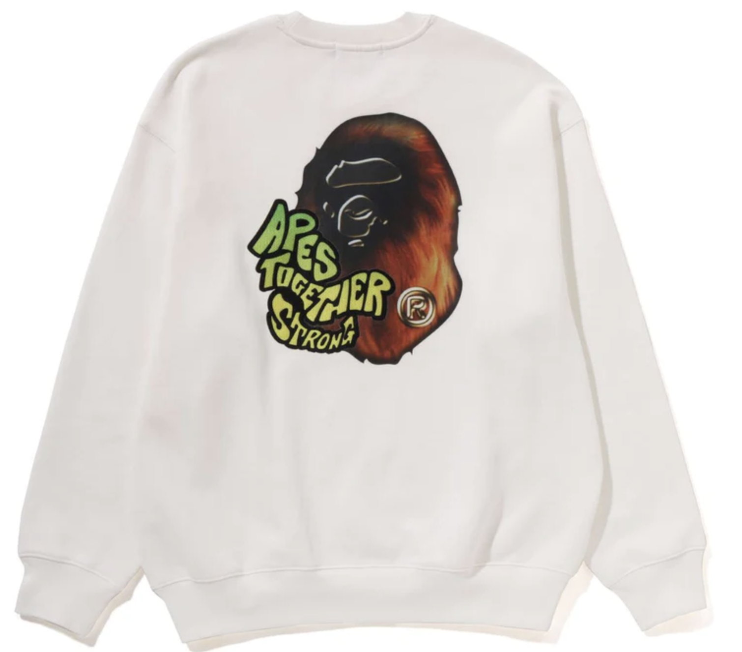 BAPE Sport Graphic Crewneck White