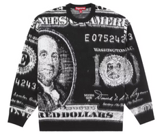 Supreme Money Sweater Black