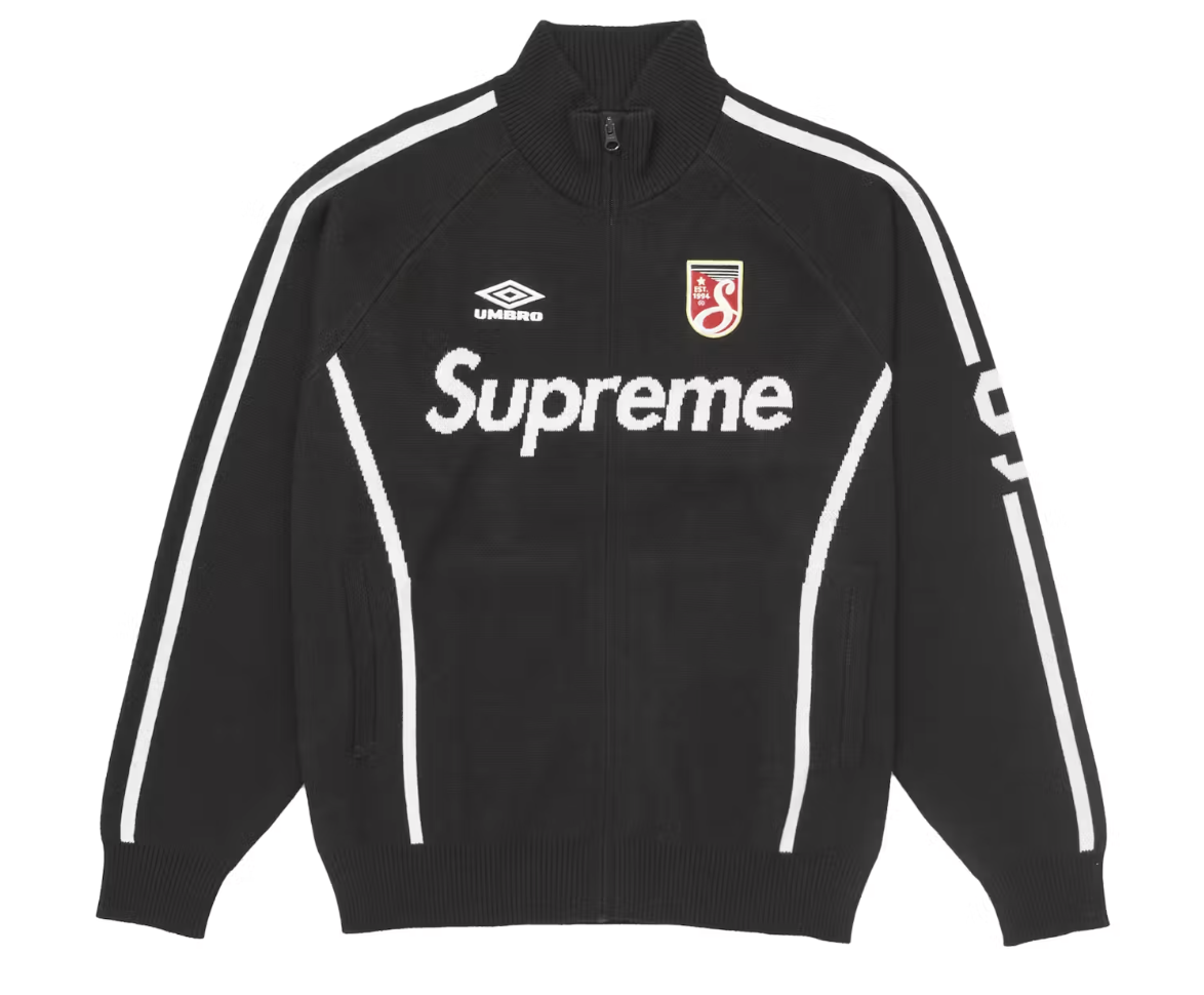 Supreme Umbro Zip Up Sweater Black