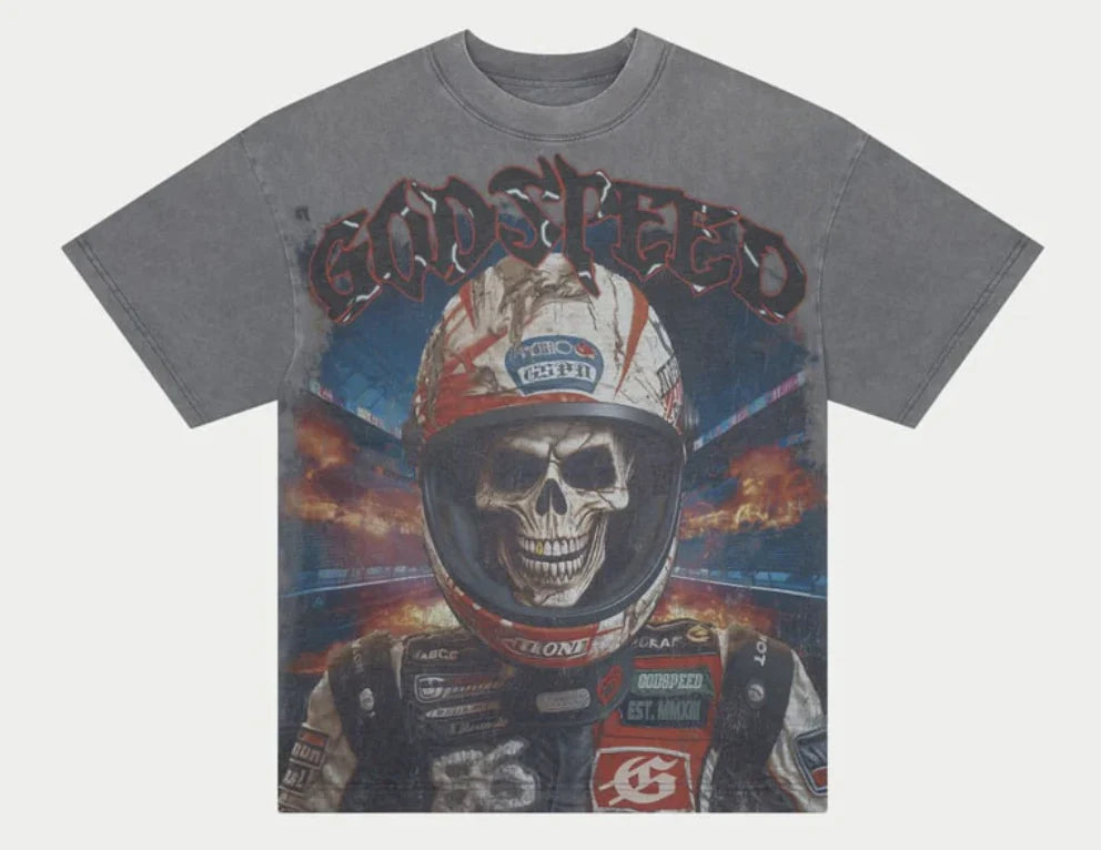 Godspeed "Racer Goldie T-Shirt" Black Wash