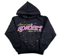 Sp5der P*NK V2 Hoodie Black