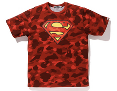 BAPE x DC Superman Color Camo Tee