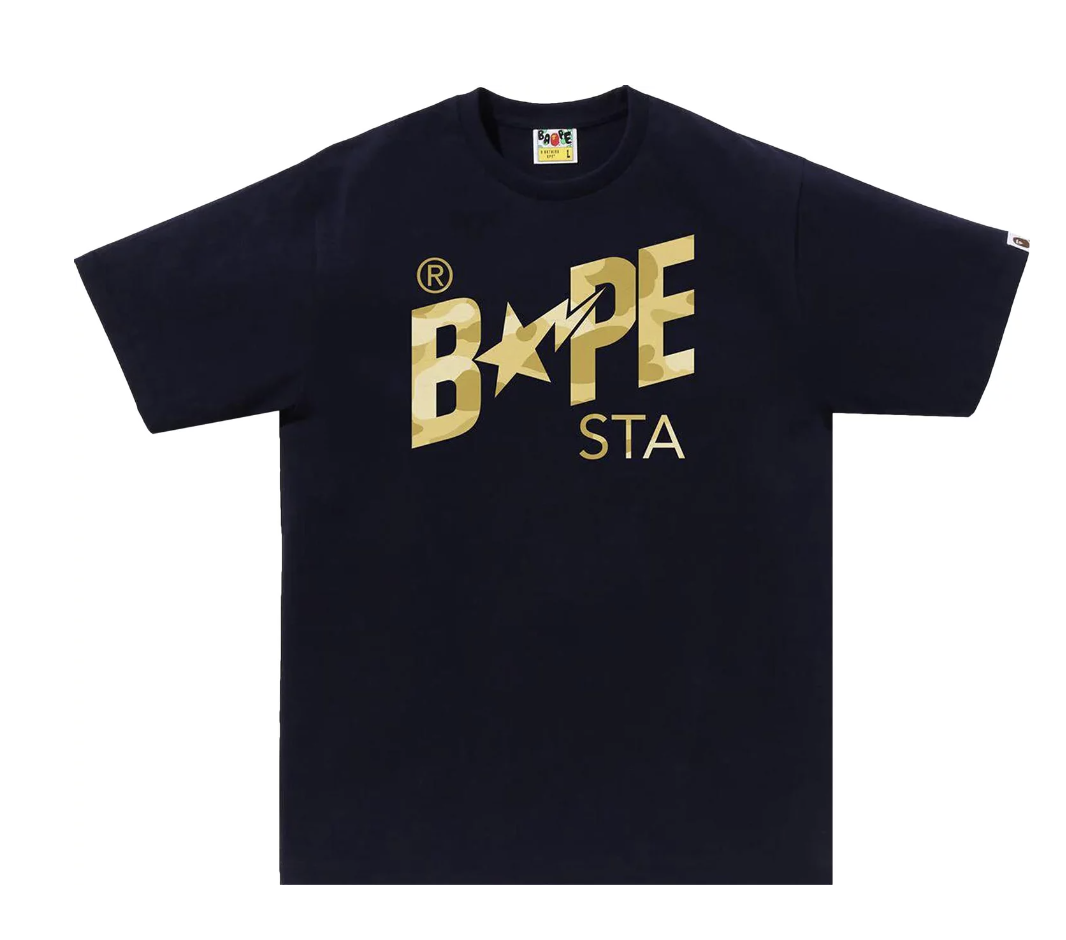 BAPE Bapesta Color Camo Yellow / Navy