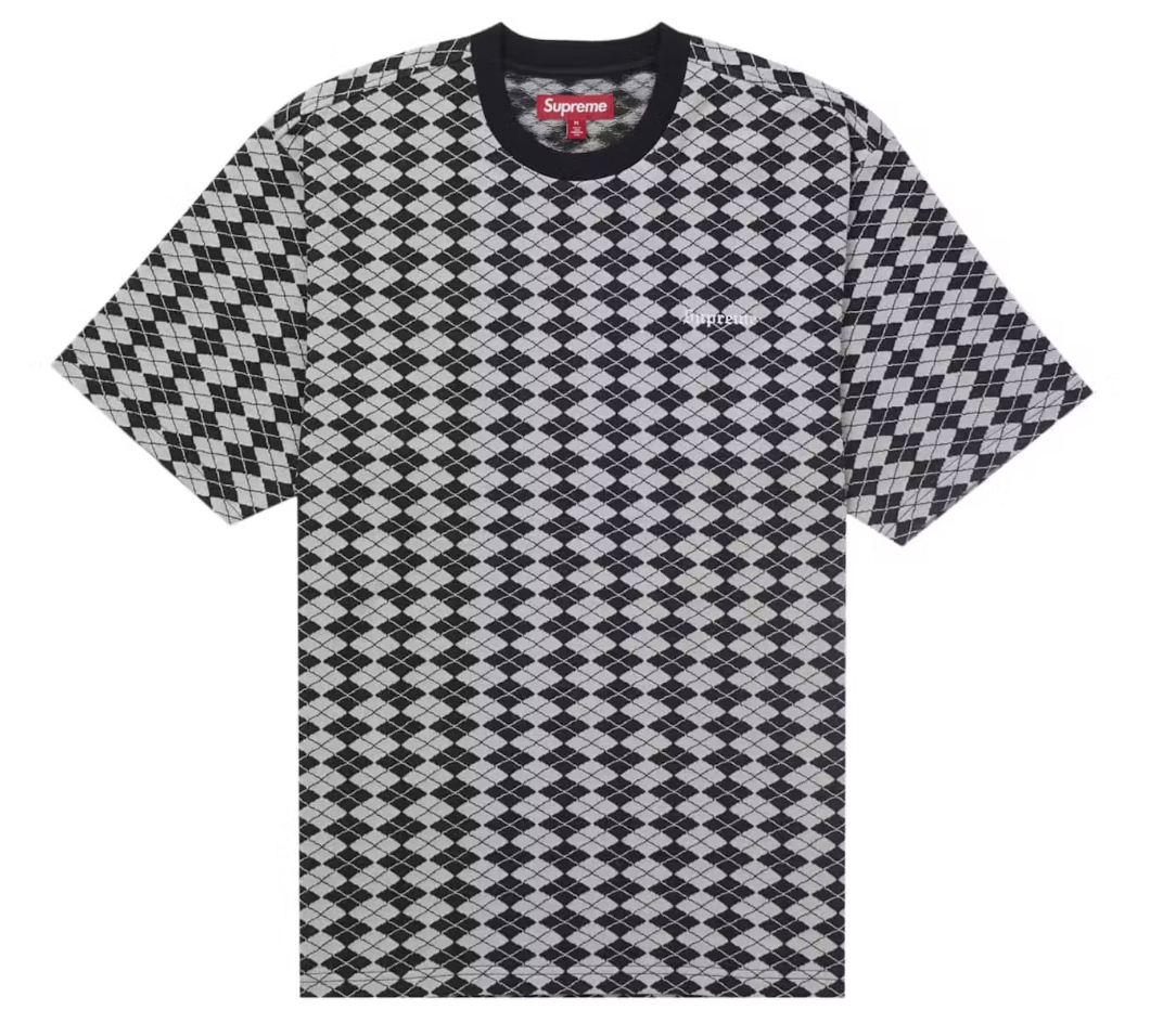 Supreme Diamond Jacquard S/S Top Black
