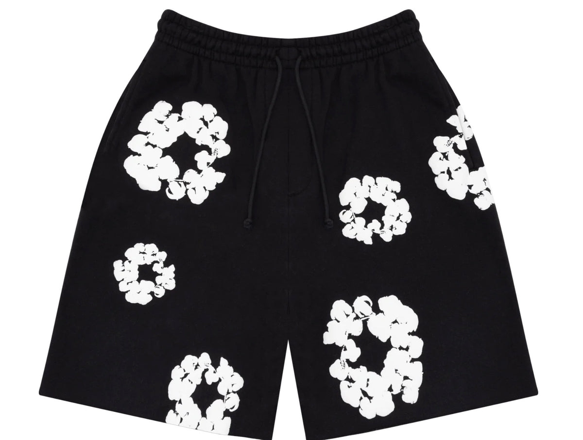 Denim Tears The Cotton Wreath Shorts Black