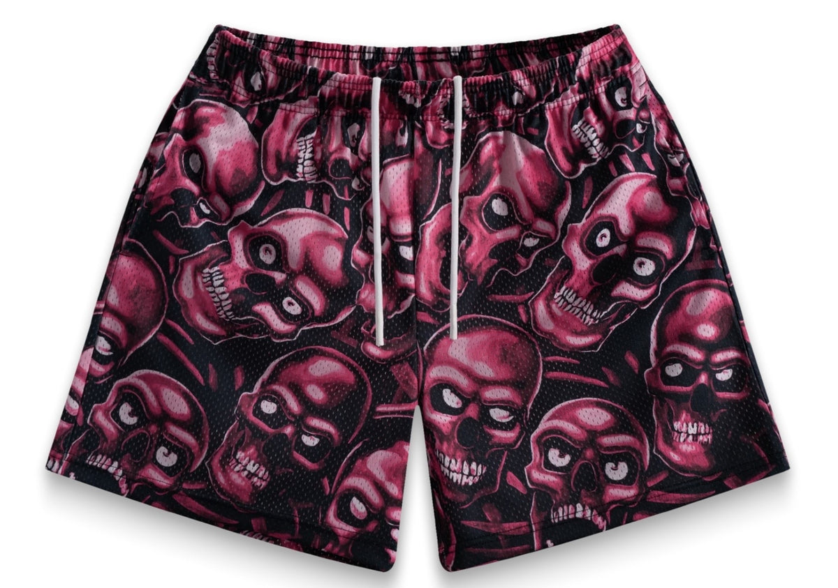 Bravest Studios Red Skully Shorts