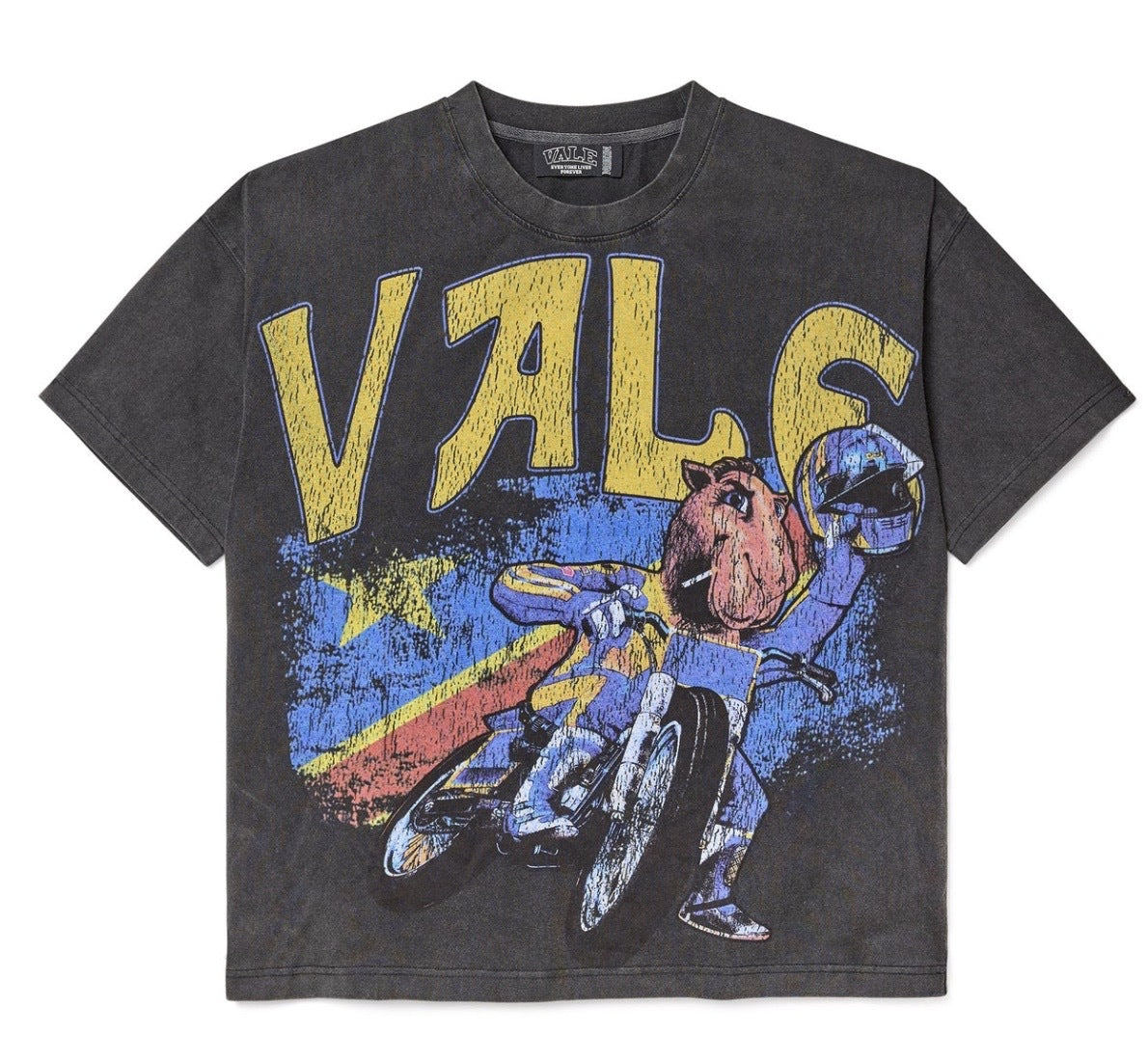 VALE BLACK CAMEL MOTOCROSS TEE