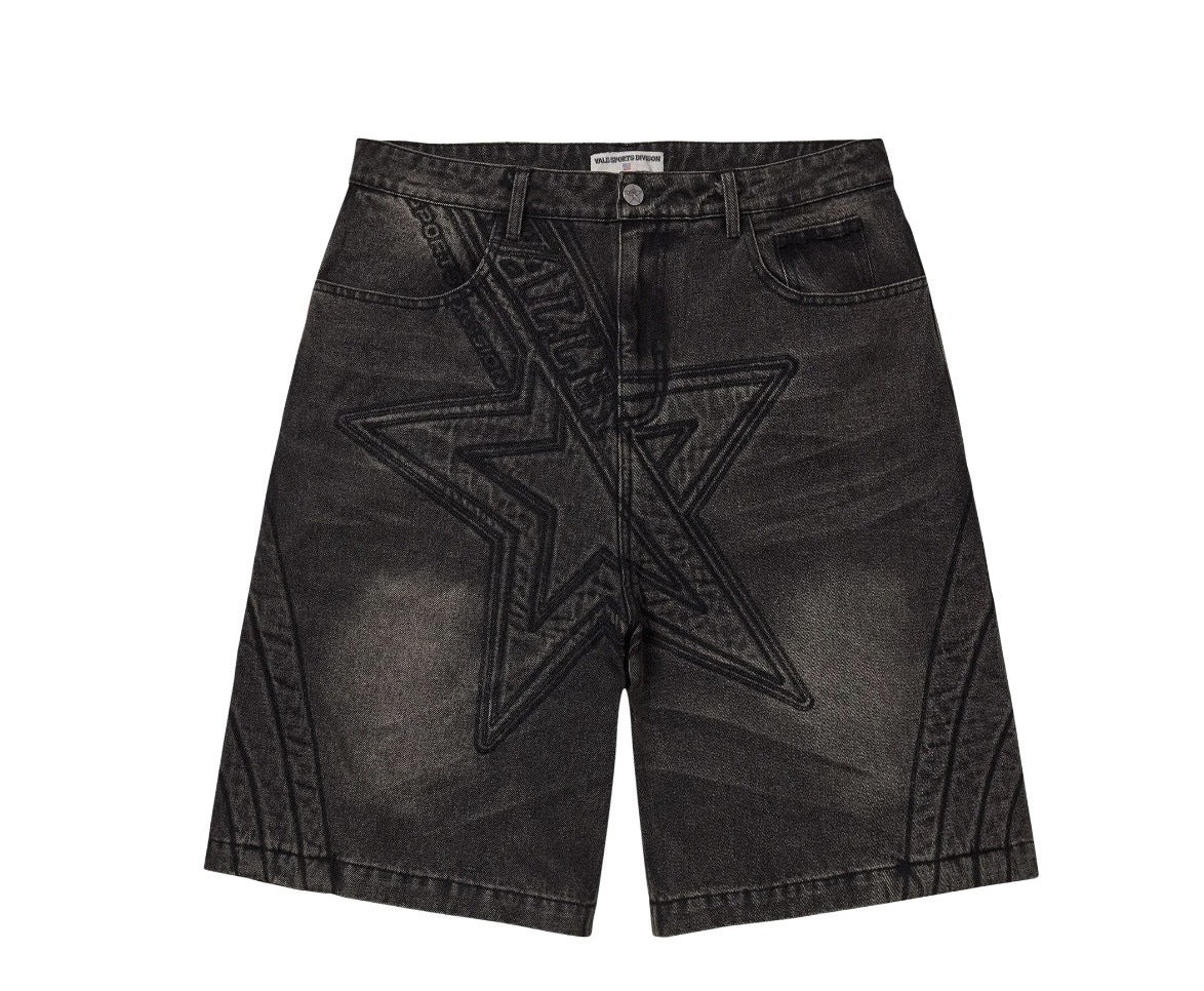 VALE Motocroxxx  Black Jorts