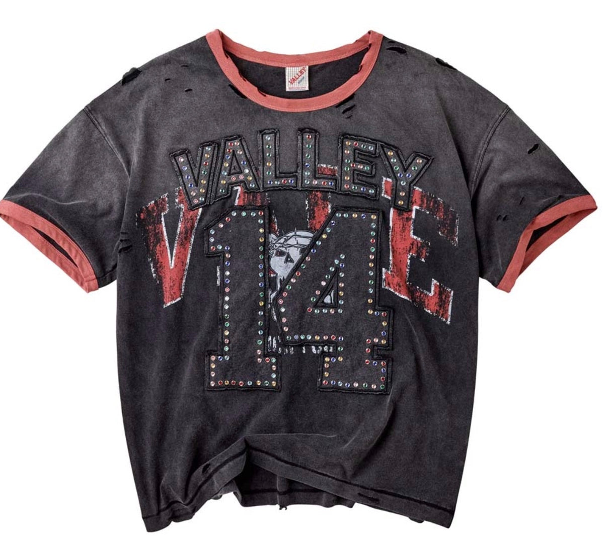 VALE FOREVER BIG BRO DIY TEE FADED BLACK RED