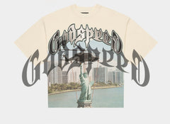 Godspeed JFK to MIA Bone Tee