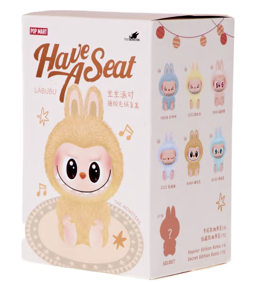 Pop Mart Labubu The Monsters Have a Seat Vinyl Plush Single Blind Box