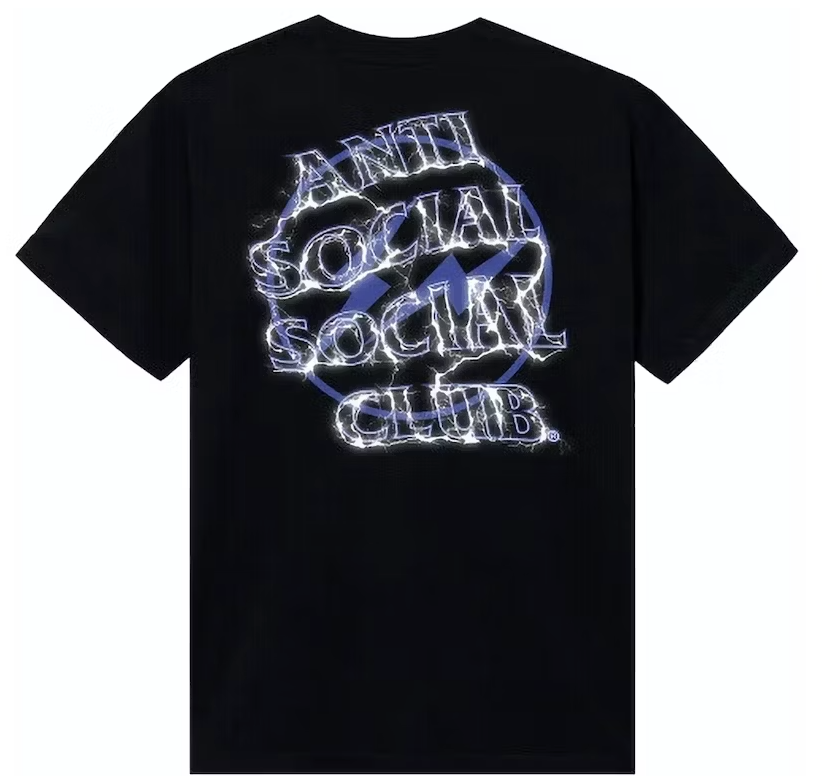 Anti Social Social Club Fragment Bolt Tee Black/Navy