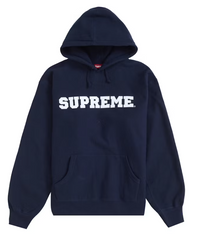 Supreme Collegiate Hooded Sweatshirt Navy