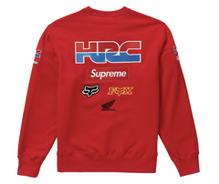 Supreme Honda Fox Racing Crewneck Red Pre-Owned