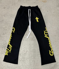 FRATERNAL YELLOW/BLACK OG SWEATPANTS