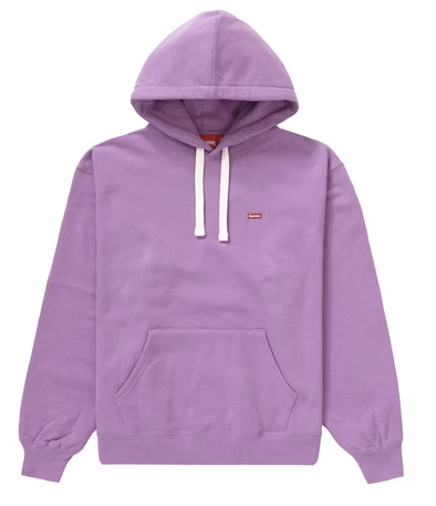 Supreme Small Box Drawcord Hooded Sweatshirt Purple
