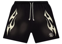 Hellstar Ying Yang BLack Flame Shorts