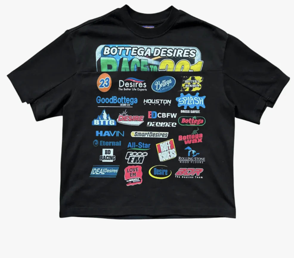 Bottega Desires Bottega Desires Race Tee Black