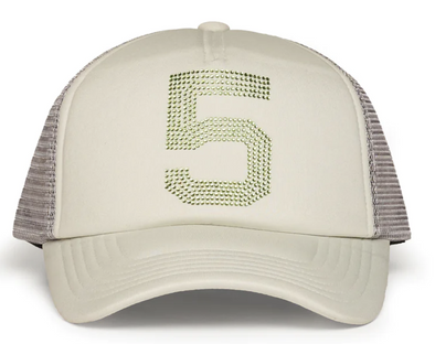 Sp5der Slate Grey "5" Trucker Hat