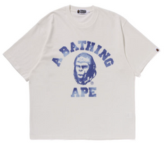 BAPE Ivory College Graphic Tee