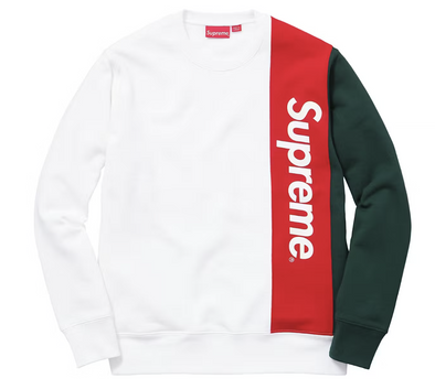 Supreme Panelled Crewneck White Pre-Owned