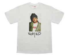 Supreme Nas Photo White Tee Pre-Owned