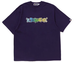 BAPE Graffiti Relaxed Fit Purple Tee