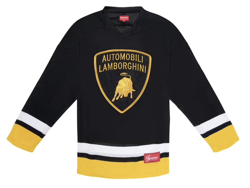 Supreme Automobili Lamborghini Hockey Jersey Black Pre-Owned