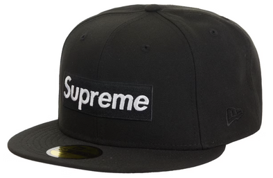 Supreme Sharpie Box Logo New Era Fitted Cap Black
