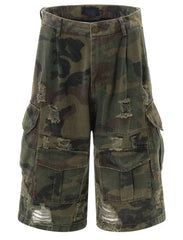 War Washed Camouflauge Shorts