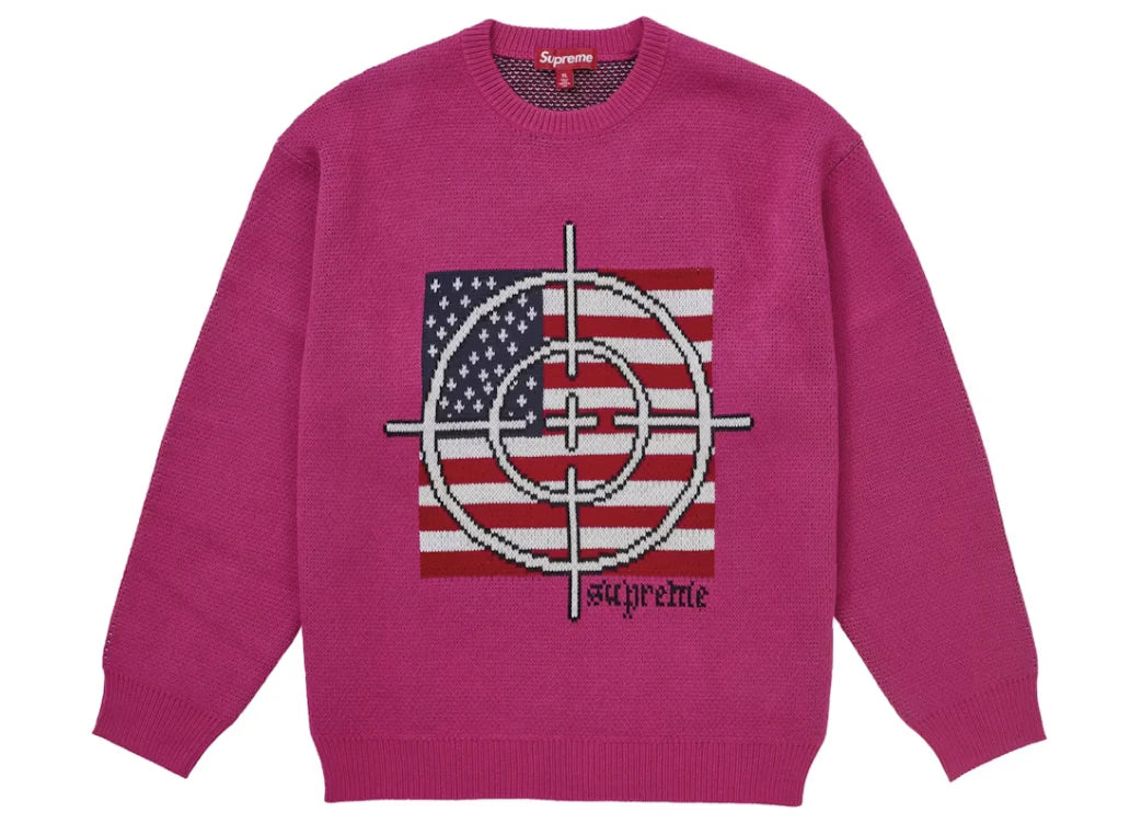 Supreme Target Sweater Pink