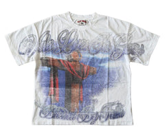 Vale Forever Lives in Glory Blessed by Faith Tee White