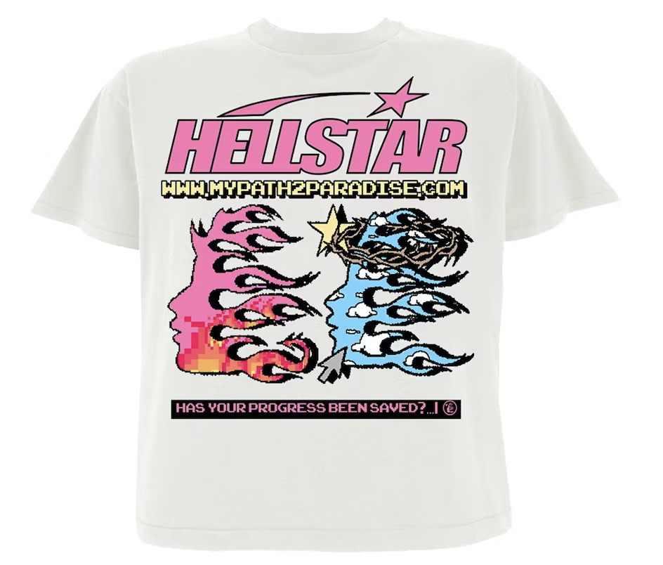 Hellstar Pixel White Tee