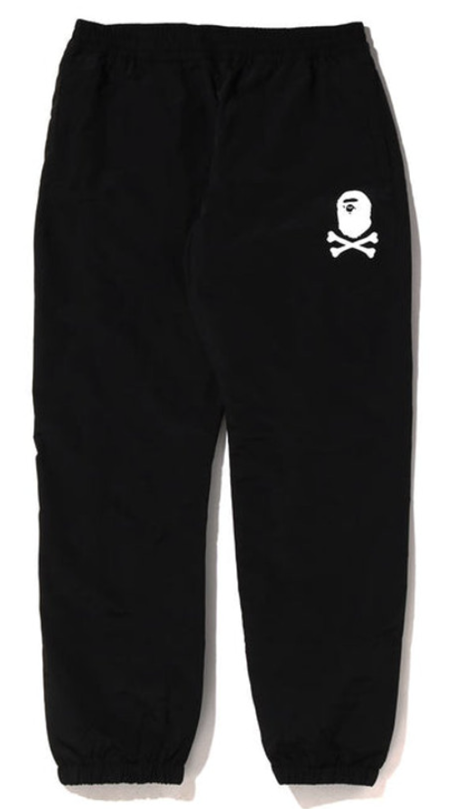 BAPE Crossbone Black Track Pants